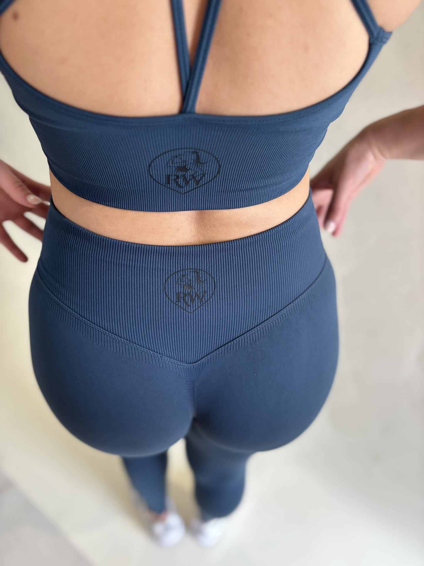 Legging Push-Up Sans Couture vert foncé