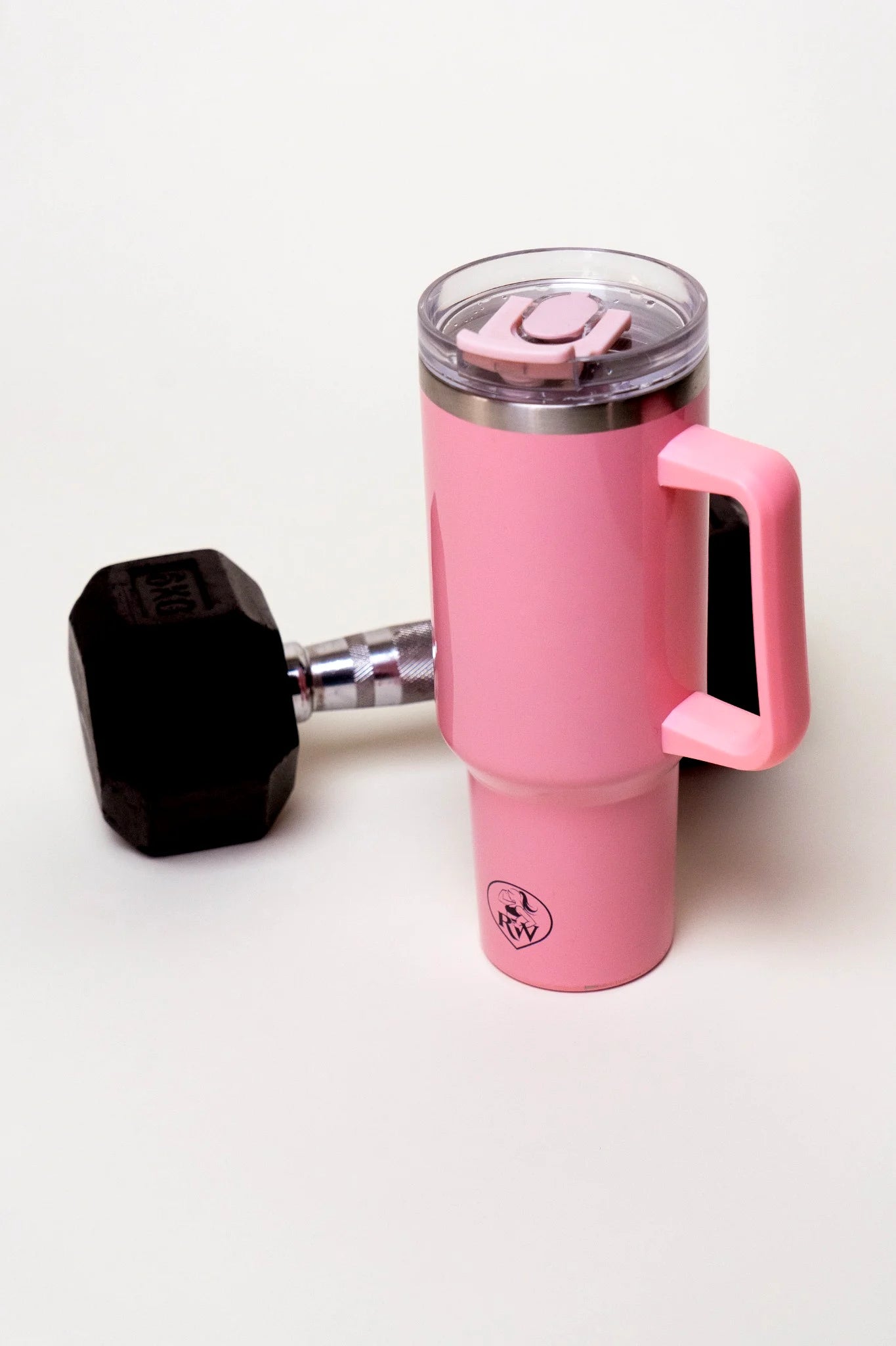 Gourde rose isotherme 1,2L-Avec paille intégrée