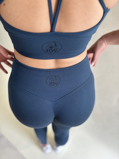 Legging Push-Up Sans Couture vert foncé