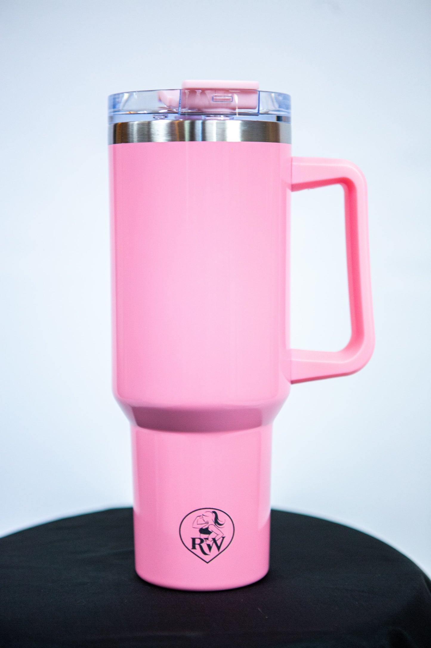 Gourde rose isotherme 1,2L-Avec paille intégrée