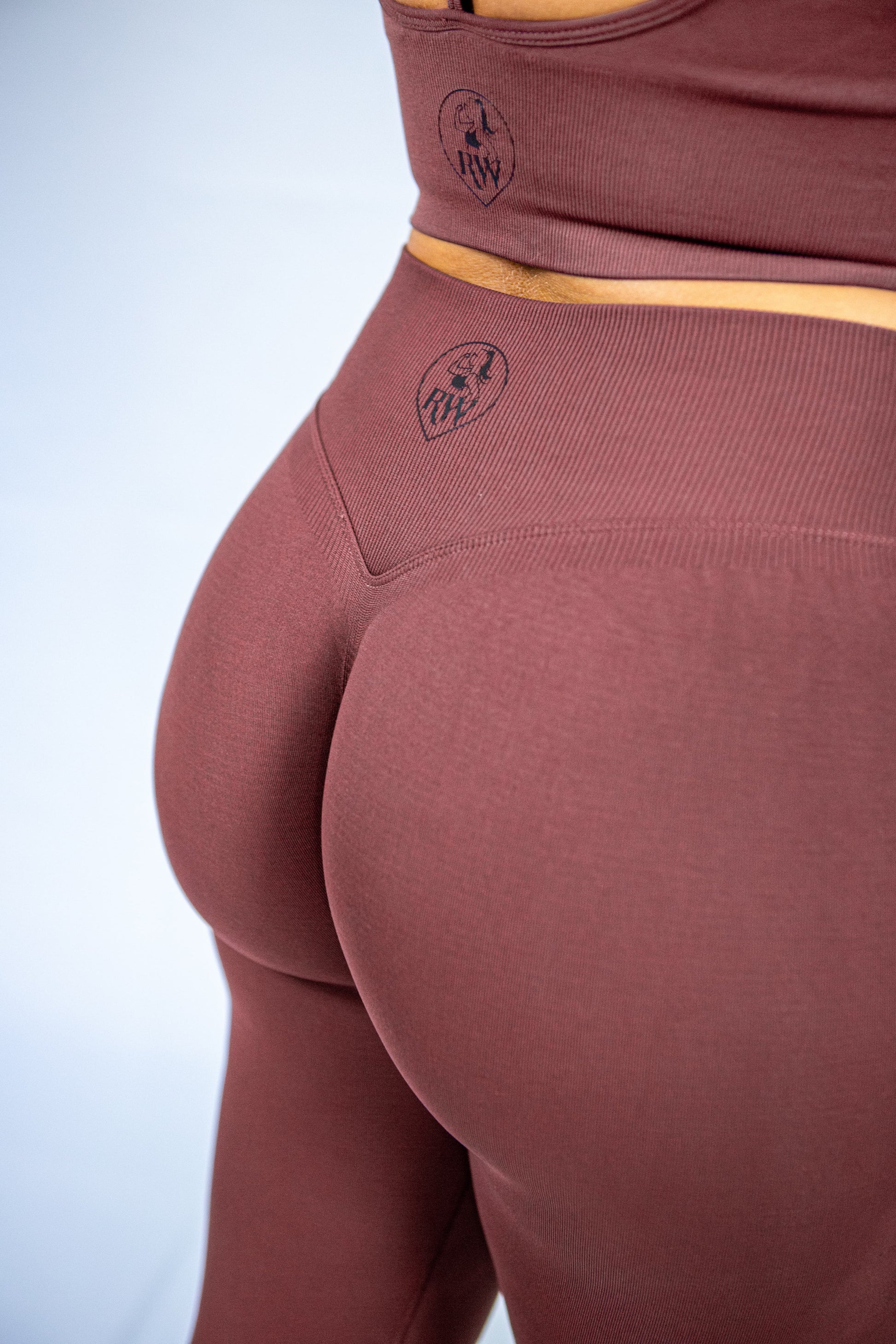 legging push up cacao de près