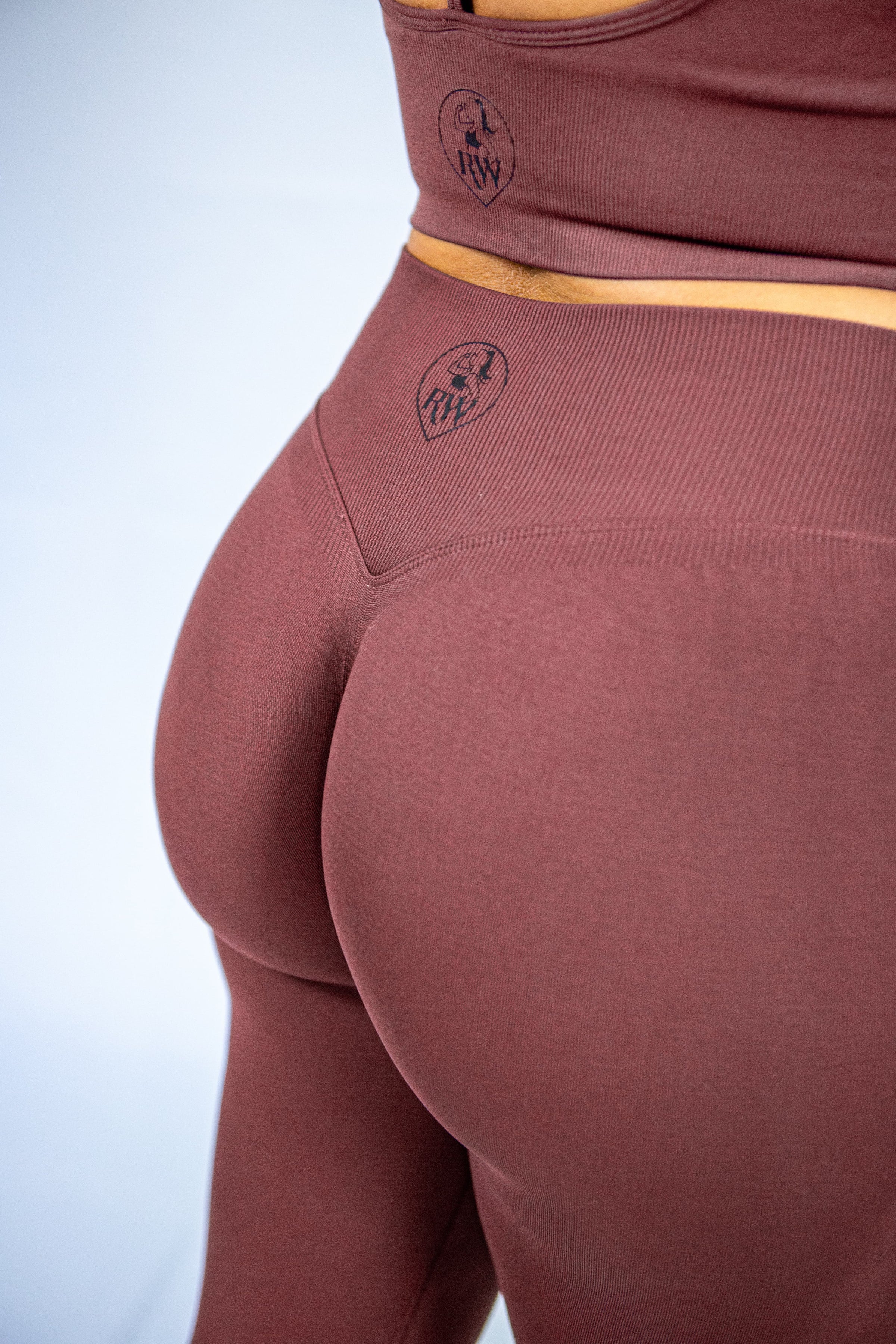 legging push up cacao de près